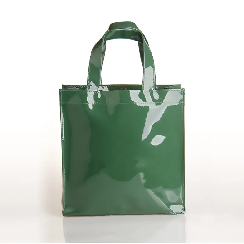 Luxury Custom Pvc Tote Shopping Bag With Lining Custom Printed Logo supplier