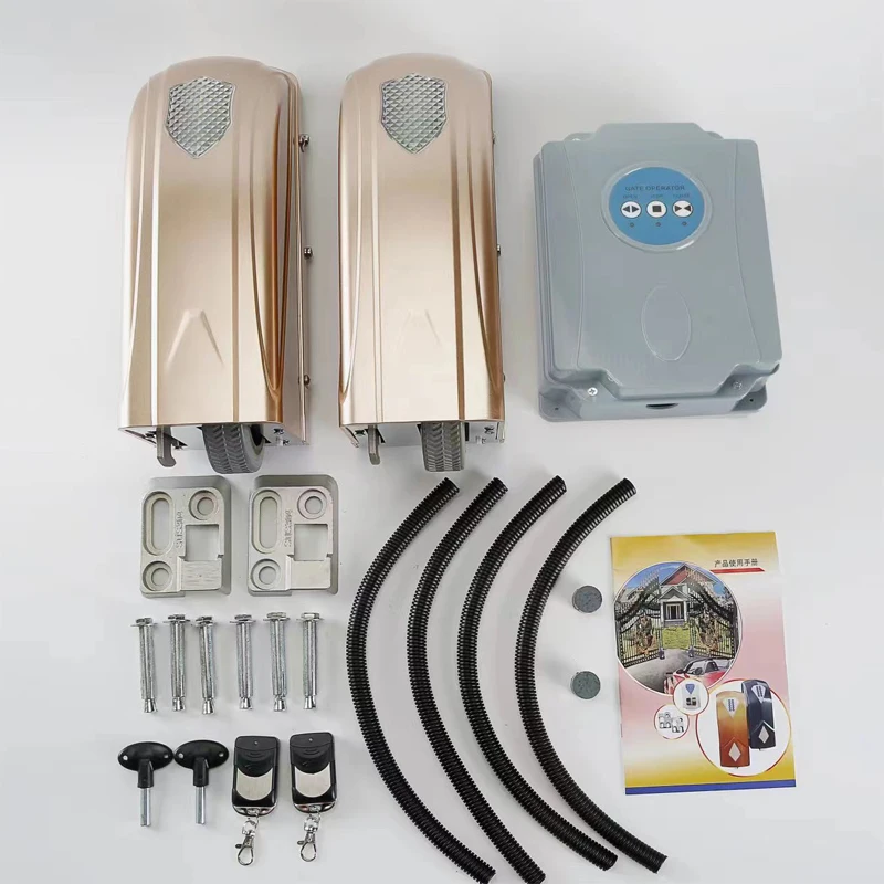 For DC-24V Wheel type automatic swing gate opener garage door opener double swing gate openerElectric door opener