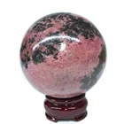 Rhodonite Nature Quartz Wholesale Price High Quality Rhodonite Stone Crystal Sphere Ball For Decoration