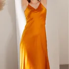 Silk Maxi 2020 New Design 100% Silk Dress Women Long Maxi Nightgown Silk Slip Sleepwear Ladies Mulberry Silk Nightgown