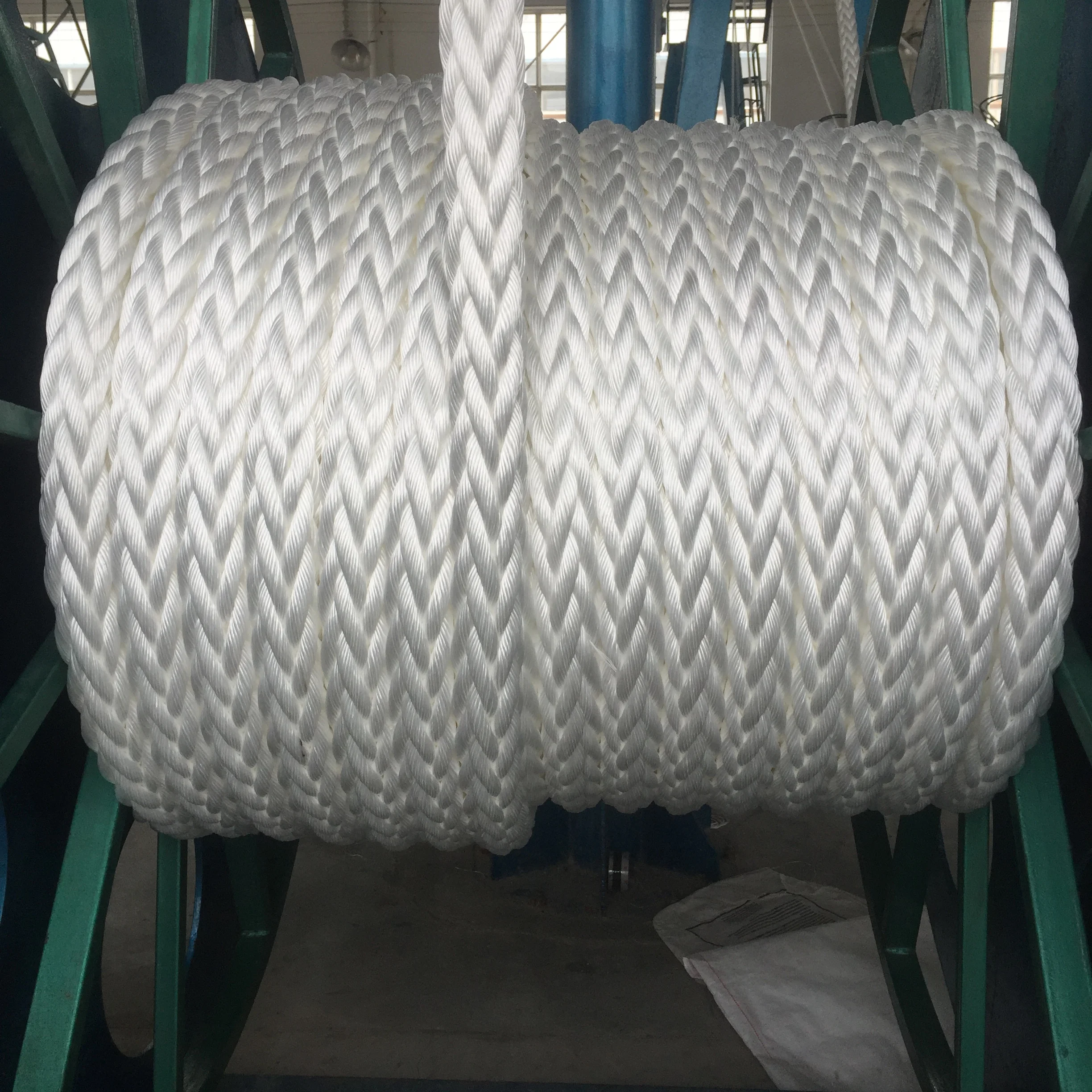 Excellent Strength 8 Strand Plaited Polyester Mooring Rope For Marine