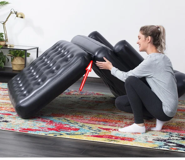 Hot Sale Inflatable Sofa Double Person Inflatable Lounge Chair Lazy Person Inflatable Sofa details