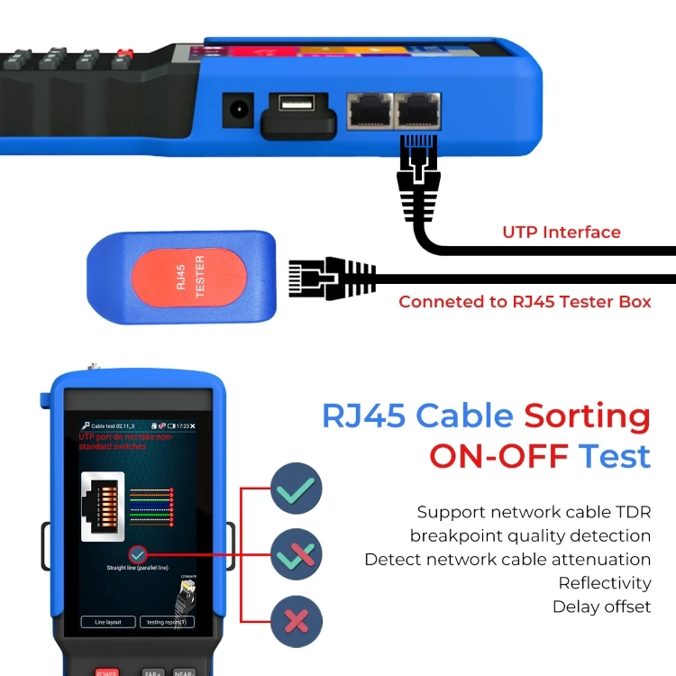 Mini 4 5inch Cctv Tester Monitor Ipc Analog Camera Tester 4k Ipc Poe