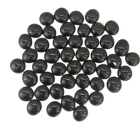 Black Bead Black Glass Beads Black Flat Glass Bead Glass Pebble