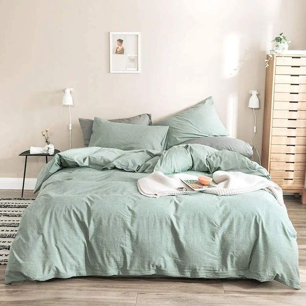 duvet cover with attached sheet