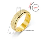 Rings Ring Stainless Steel Adjustable Titanium Fidget Rings For Anti Anxiety Ring Anxiety Spinner