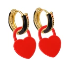 Cartoon Earrings Fun Cartoon Design Earrings Copper Modern Minimalist Fashion Bracelet Earrings Accessories