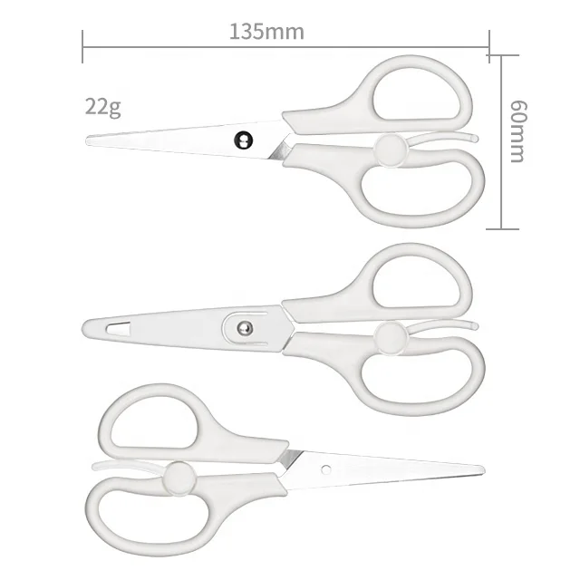 Multi-Purpose 5 Inch Stainless Steel Stationery Scissors Safety Children's Scissors Office Scissors