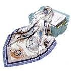 China Manufacturer Silk Satin Scarf Women Good Quality Silk Scarf Women Printed Satin
