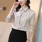 Silk Ladies' Oceanlux Silk Blouse Ladies' New Long-sleeved Mulberry Silk Blouse For Early Spring 2021