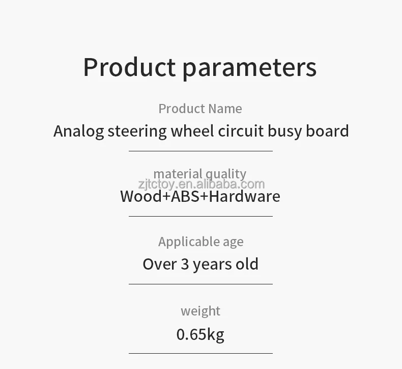 Montessori Esikoulun oppimisaktiviteetit Motoriset taidot Vauvaauto Puinen Sensorinen ohjauspyörä Busy Board taaperoille tehtaalle