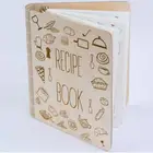 Personalized Wooden Recipe Book Binder Custom Journal Cookbook