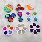 Toys Tip Of The Finger Gyro Bubble Push Pop Sensory Silicone Baby Toys Pop Its Spinner