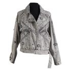 Autumn Jacket Autumn Shuaike Accept Pattern Customization Autumn Wholesale Female Denim Jacket