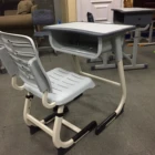 School Desk Modern Style Reliable Safe Classroom Furniture One-seat School Desk And Chair Set