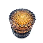 Carved Candle 2021 Hot-selling Carved Glass Vintage Bottle Scented Candle