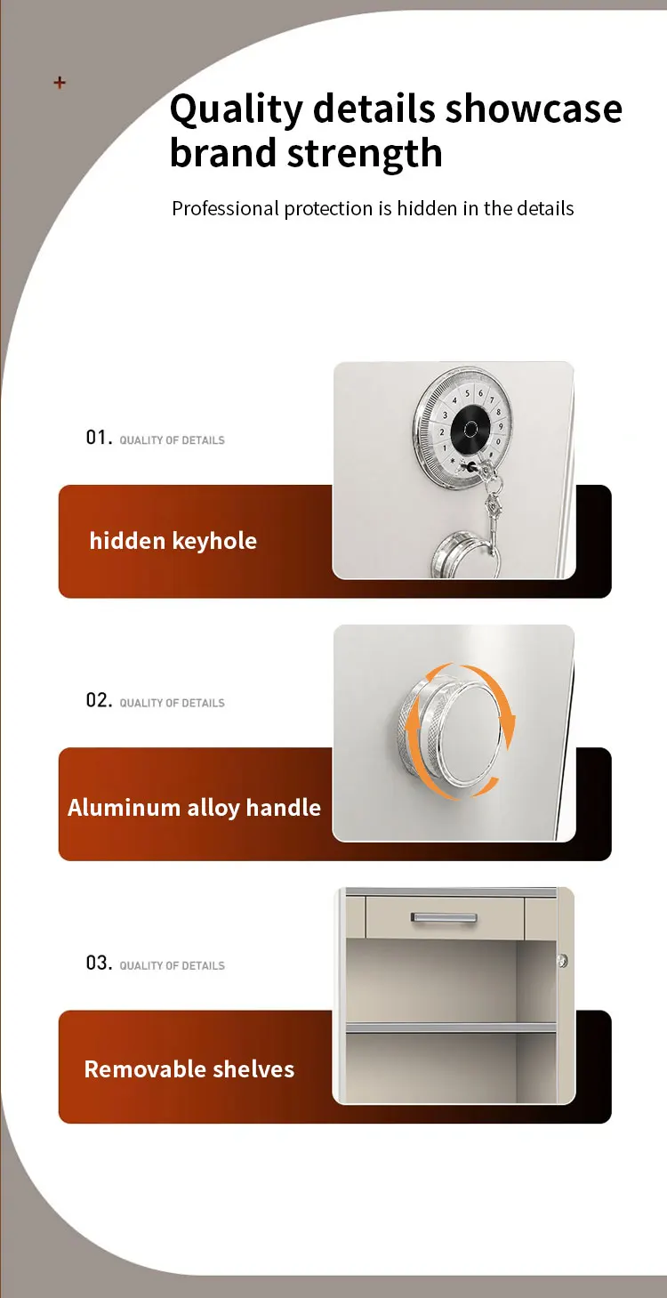 product ceqsafe factory customized yuta heavy duty anti theft hidden safe box for money with digital electronic safe lock-13