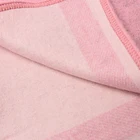 Check Luxury Design Women 100% Pure Wool Shawls Pink Grid Check Winter Warmer Cloak Cape For Ladies