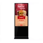 Screen Kiosk Stand Android 7 Advertising Display Freestanding 65" LCD Digital Signage