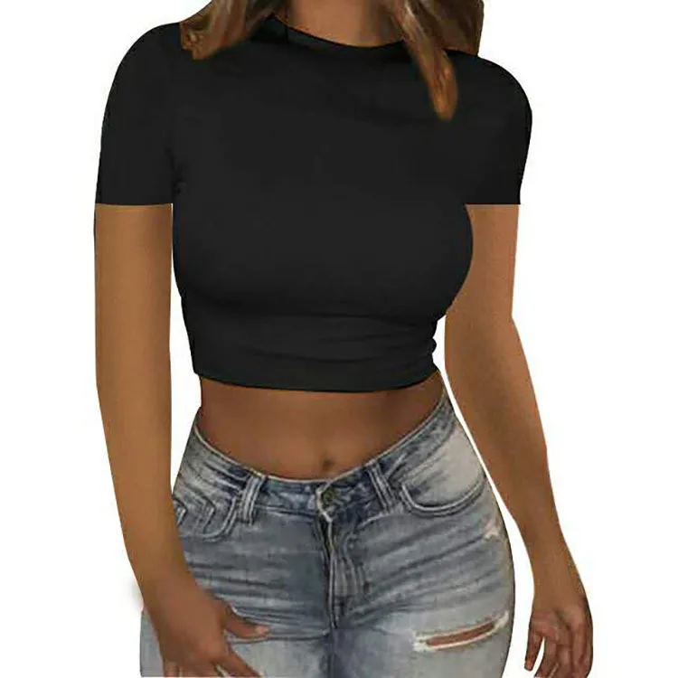 tight crop top tee