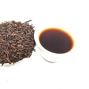 Factory Supply Organic Puer Dark Tea Loose Chunmee Green Tea 41022 Chai Cans Dark Tea