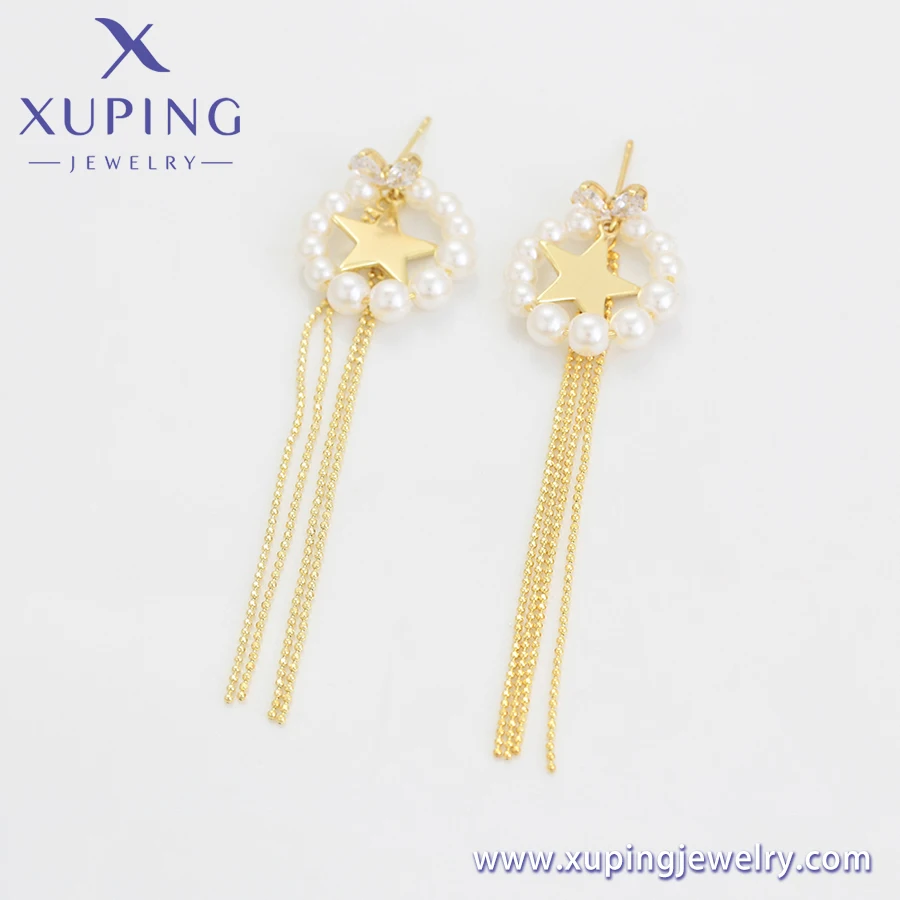 A00692659 xuping jewelry hot sale fashion simple 14K gold color luxury vintage special exquisite women daily womenearring