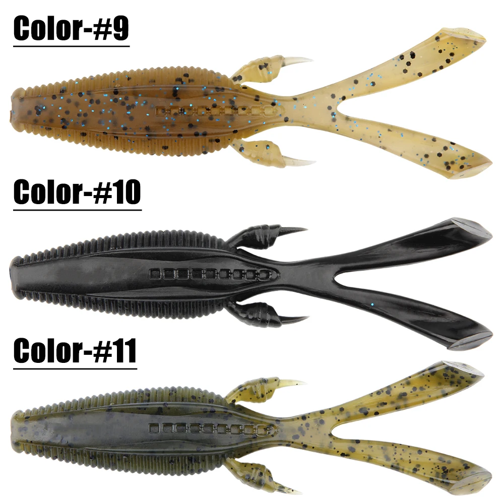 Spinoler Creature Bait Silicone Worm Soft Plastic Fishing Lure Rabbit