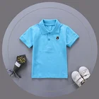 Polo Baby Boys And Girls Short-sleeved T-shirt Cotton Children Solid Color Polo Shirt Baby Boy Cotton Polo Shirt