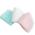 Baby Cloth Soft Muslin Cotton 6 Layers Plain Color Baby Burp Cloth For Newborn