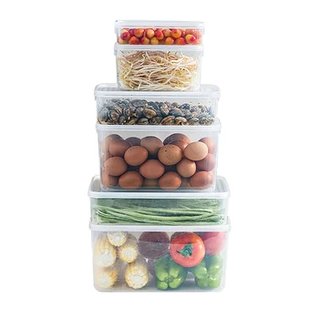 Kitchen BPA Free Multi-Size Sealed Box Food Storage Containers 6 set Plastic Food Container with Lids