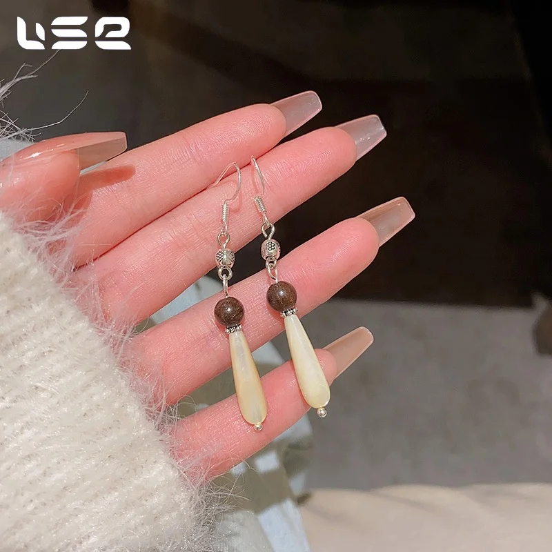New Chinese style retro simple personalized long tassel fashion jewelry earrings for women