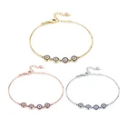 925 Silver Silversilver Evil Eyes Bracelet Qings 925 Sterling Silver Adjustable Bracelets