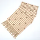 Multi Color Scarves Wholesale Multi Yellow Color Houndtooth Dog Tooth Dot Jacquard Designer Scarf For Women Stylish