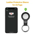 Leather Case Free Shipping Leather Silicone Case Dog Collar Cover Case Protector For Apple Airtag