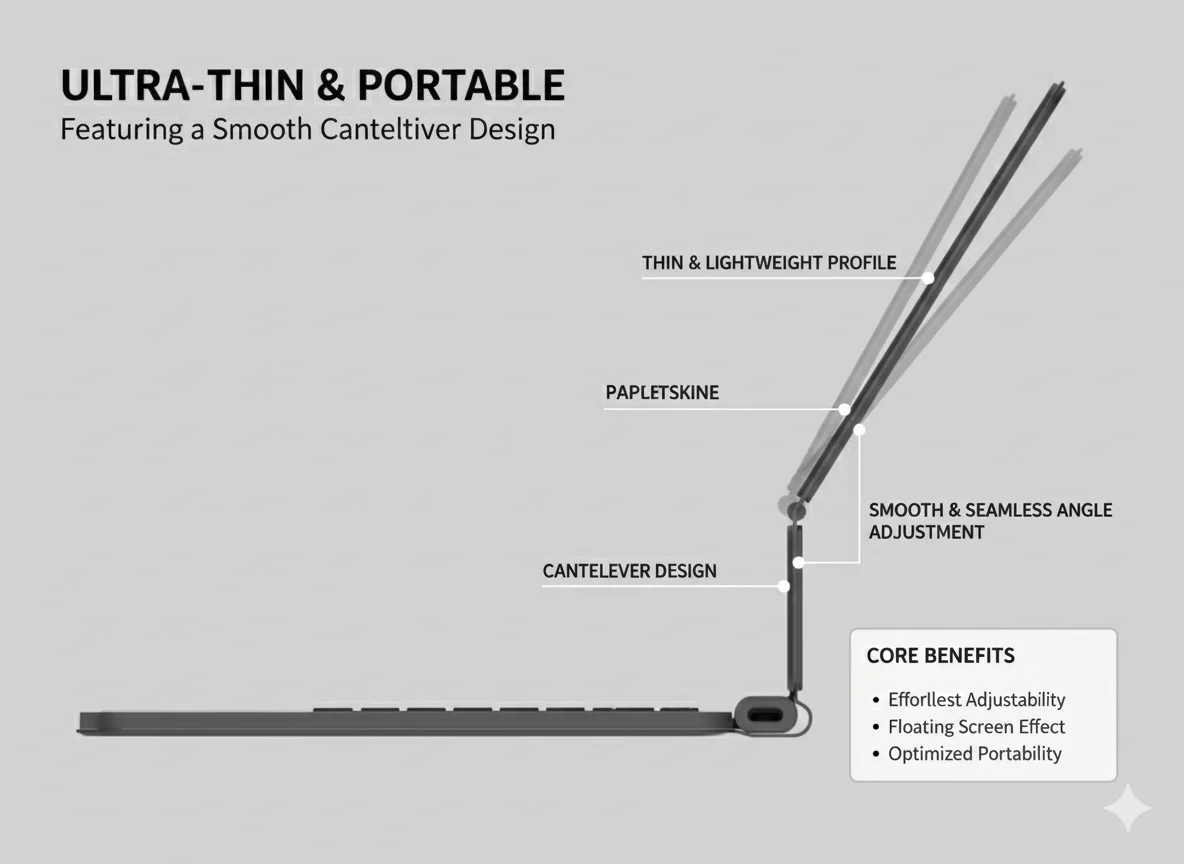 product aluminum magic keyboard for ipad pro11for ipad air backlighting trackpad scratch resistant water resistant self draining keycaps-6