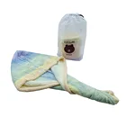 For Towel High Density For Women Girls Long Curly Hair Dry Hair Hat Thickened Lint Free Hair Wrap Bath Towel