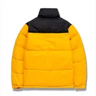 Jacket Winter Custom Logo Unisex Oversized Padding Cotton Polyester Blank Plain Goose Down Puffer Jacket For Men