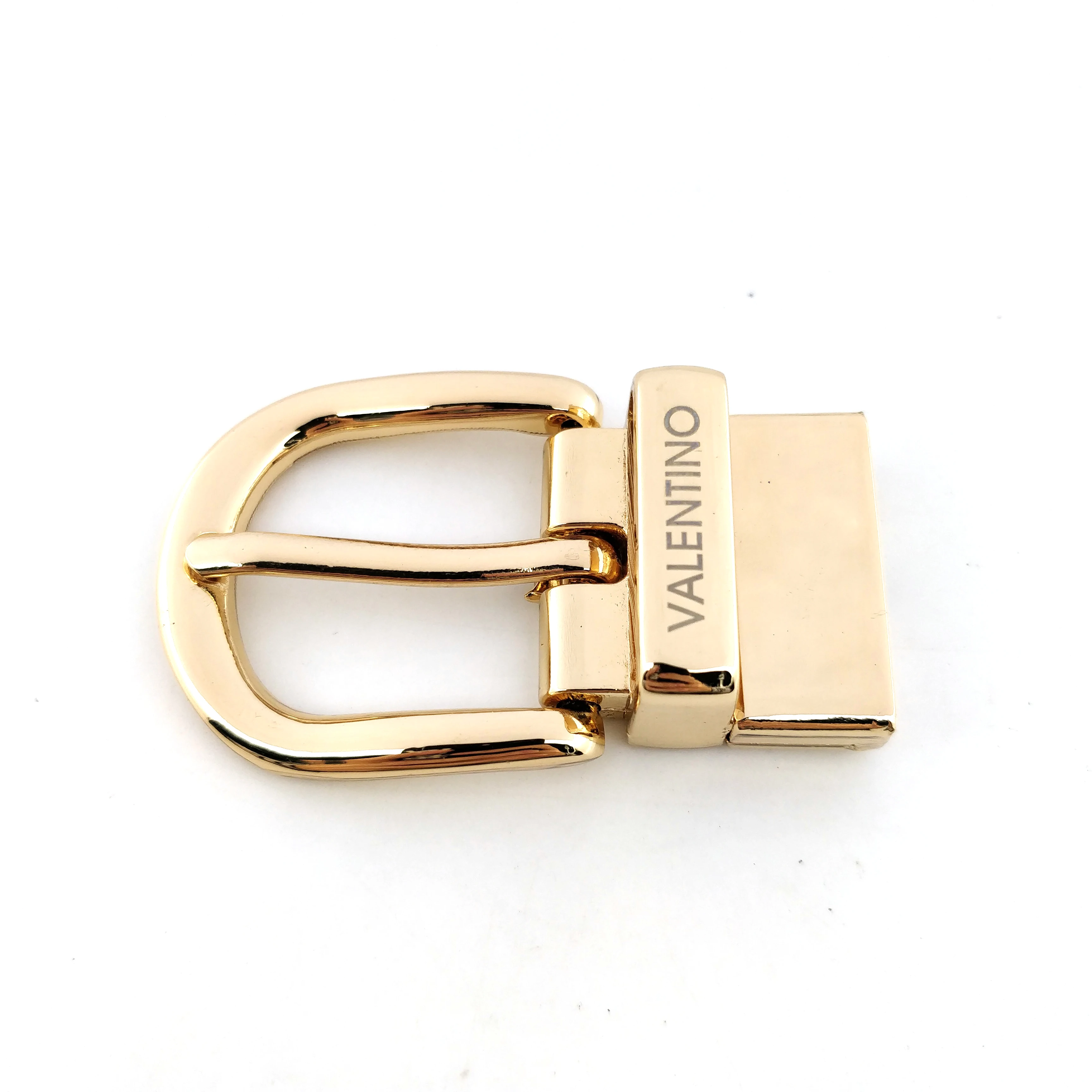 Mm Custom Engraved Logo Reversible Pin Belt Buckle Gold Square