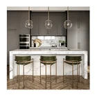 Table Open Kitchen Island Bench Marble Household Kitchen Round Console Breakfast Nook Island Table