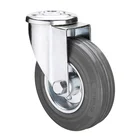Gray Wheels Wheel 160mm WBD 100mm 160mm European Type Gray Silent Rubber Medium Duty Castor Wheels With Brake