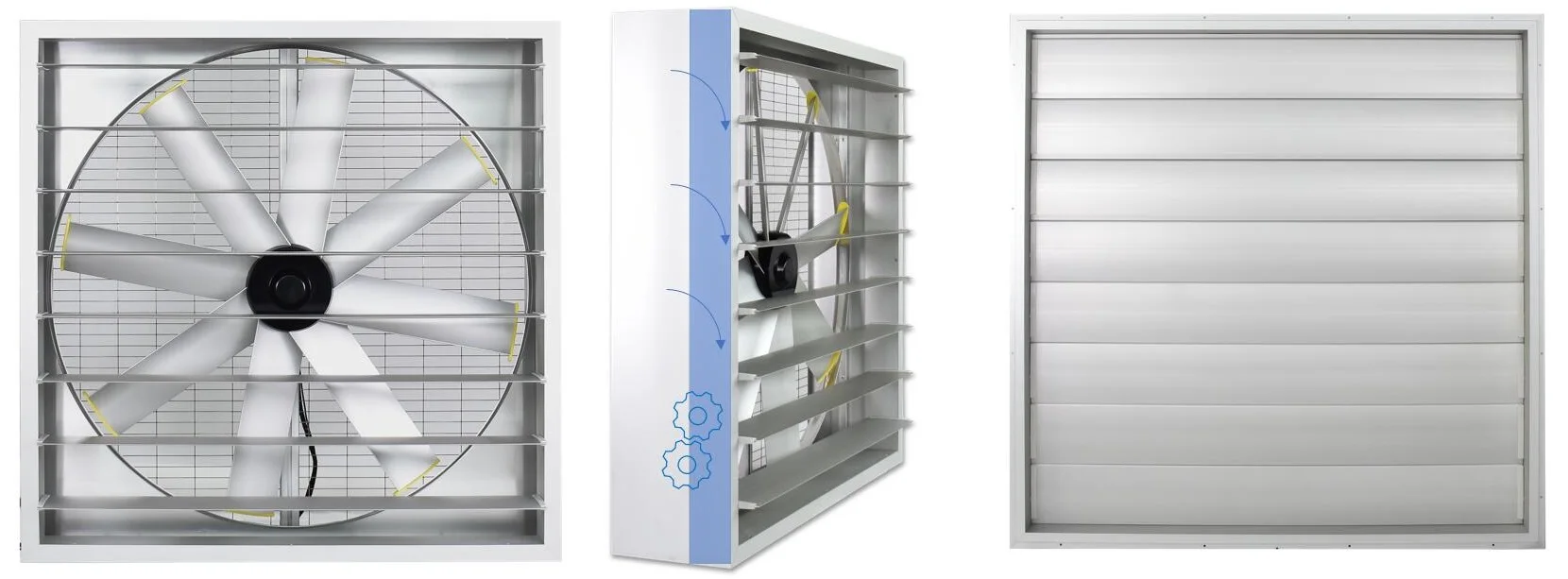 Cooling Axial Flow Fan, 1110W, Solar, Wall, HVAC - detail 24