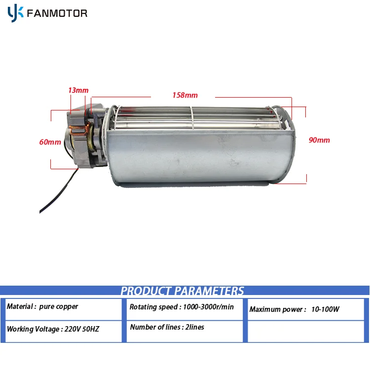 Cross Flow Fan, 6013, 60mm, Tangential - detail 8
