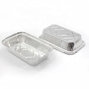 Laixin 410ml Disposable Aluminum Foil Baking Container Baking Tray Takeaway Food Container