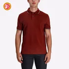 Clothes High Quality Dark Red Clothing Men Clothes Solid Blank Golf Polo T Shirt Men