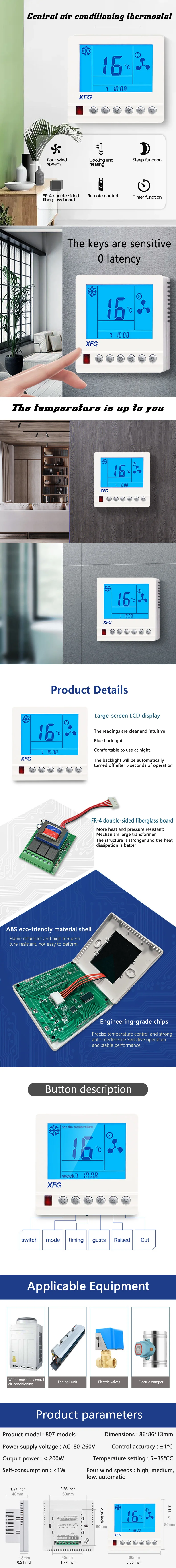 Programmable Thermostat Air Conditioner, HVAC, AC110~230V - detail 12