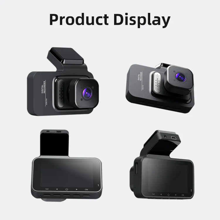 Coview Dash Cam Front and Rear 4k DVR 3 Inches LCD Dual Lens Dash Cam 4k Black Box F1.8 with 64Gb Parking Monitoring for Agent manufacture