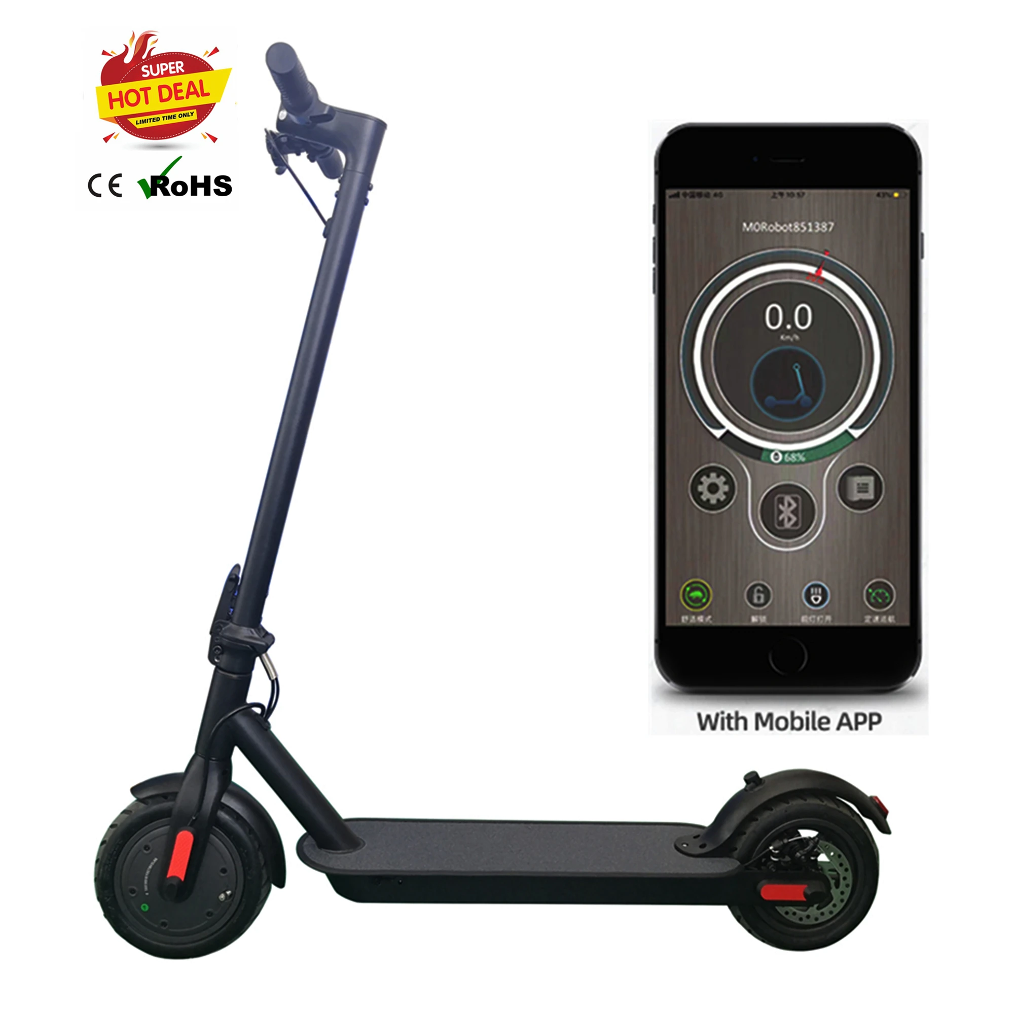E-scooter Electric Scooter Foldable Adults Commuting Kick Scooter 25KM/H 250W EU 