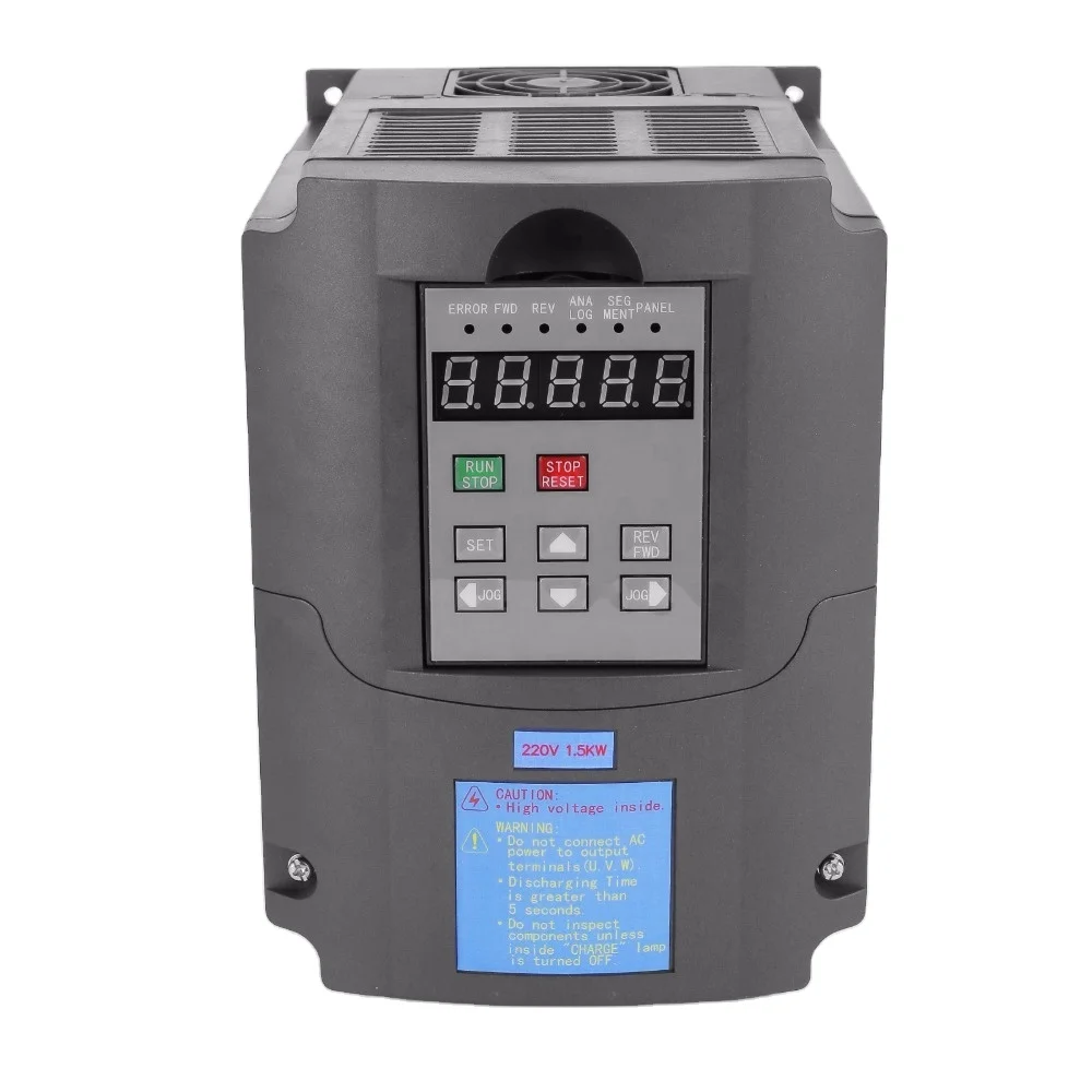 7A Huanyang 1.5kw 220V Drive Inverter VFD Variable CE Certificate Frequency 2HP 