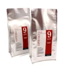 Tear Manufacturer Supply Coffee Bags 1kg Flat Bottom Coffee Bags Tear Off Pocket Zipper Coffee Pouch