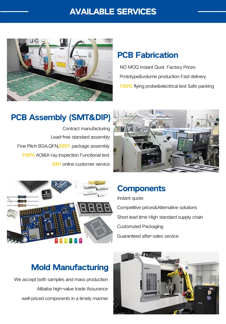 定制pcba pcb供应商专业电路板组装制造商pcb pcba制造服务工厂